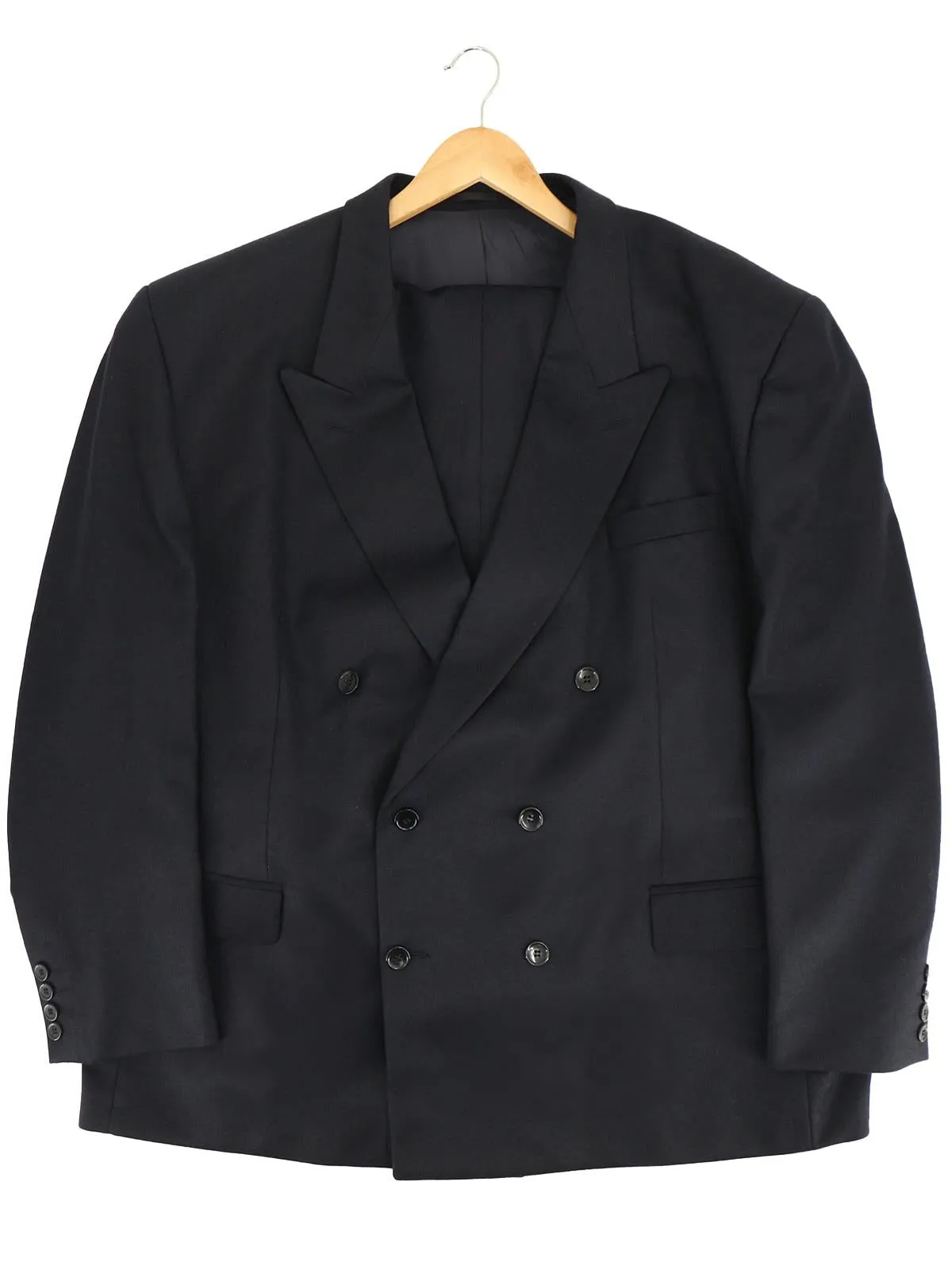 1940s Demob Style Navy Pure Wool Suit