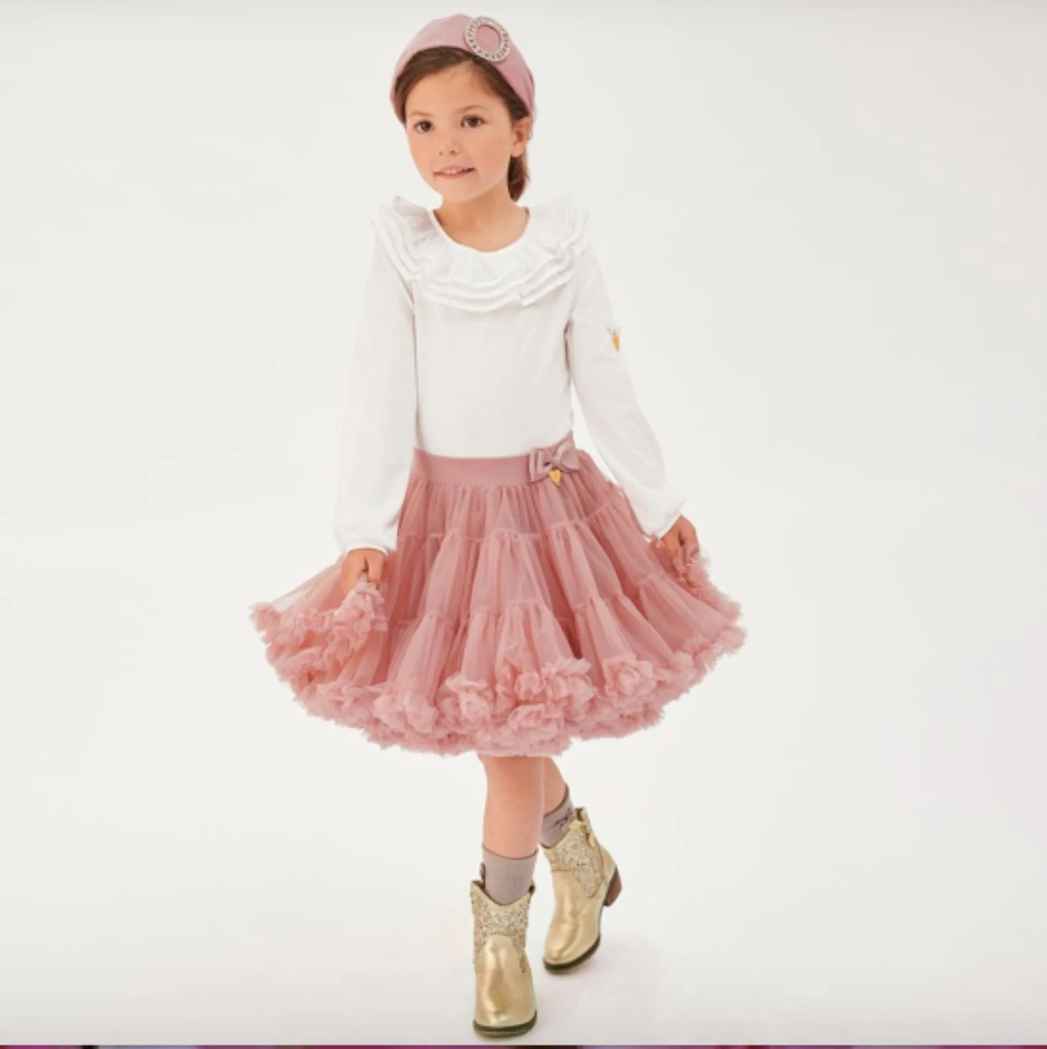 Angel's Face Girls Pixie TEA ROSE Tutu Skirt