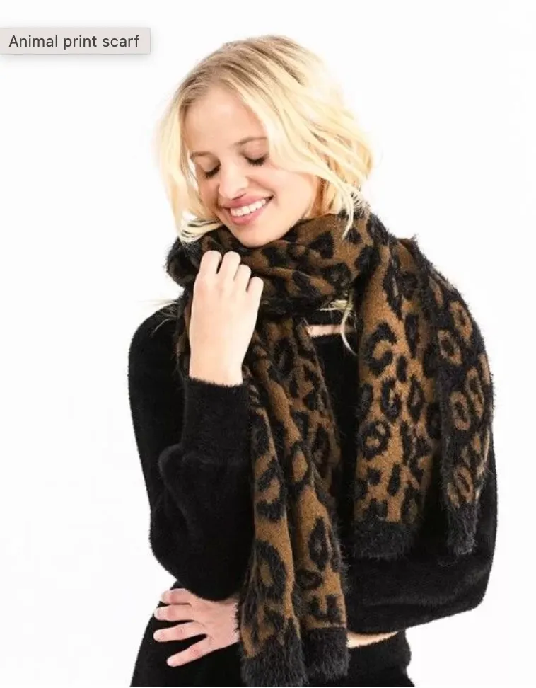 Animal Print Scarf