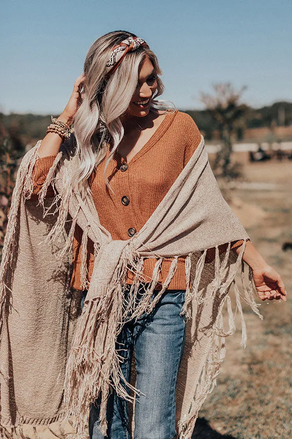 Aspen Air Knit Poncho