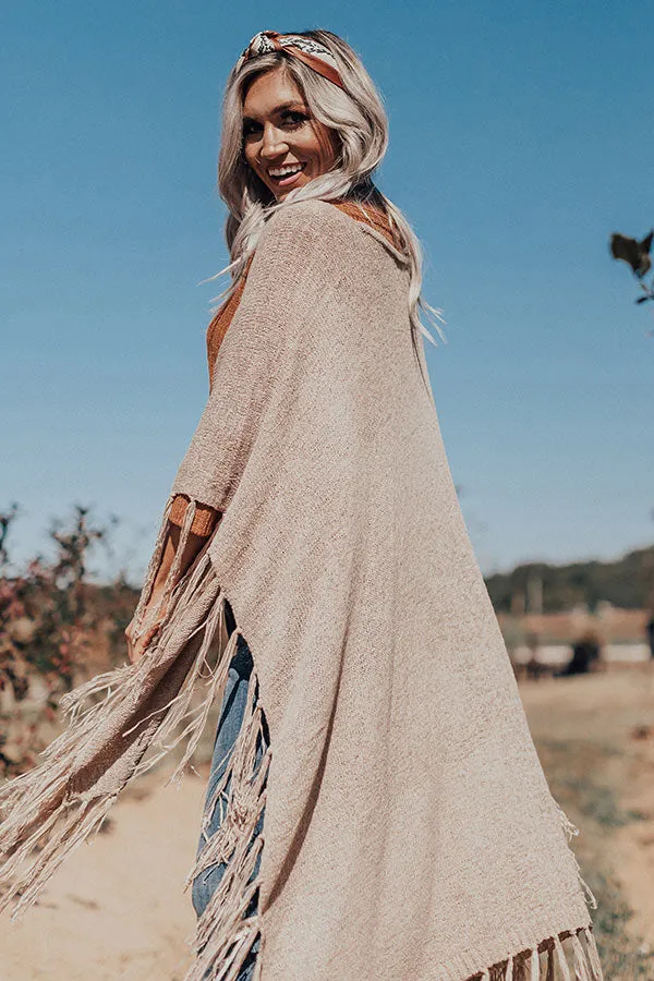 Aspen Air Knit Poncho