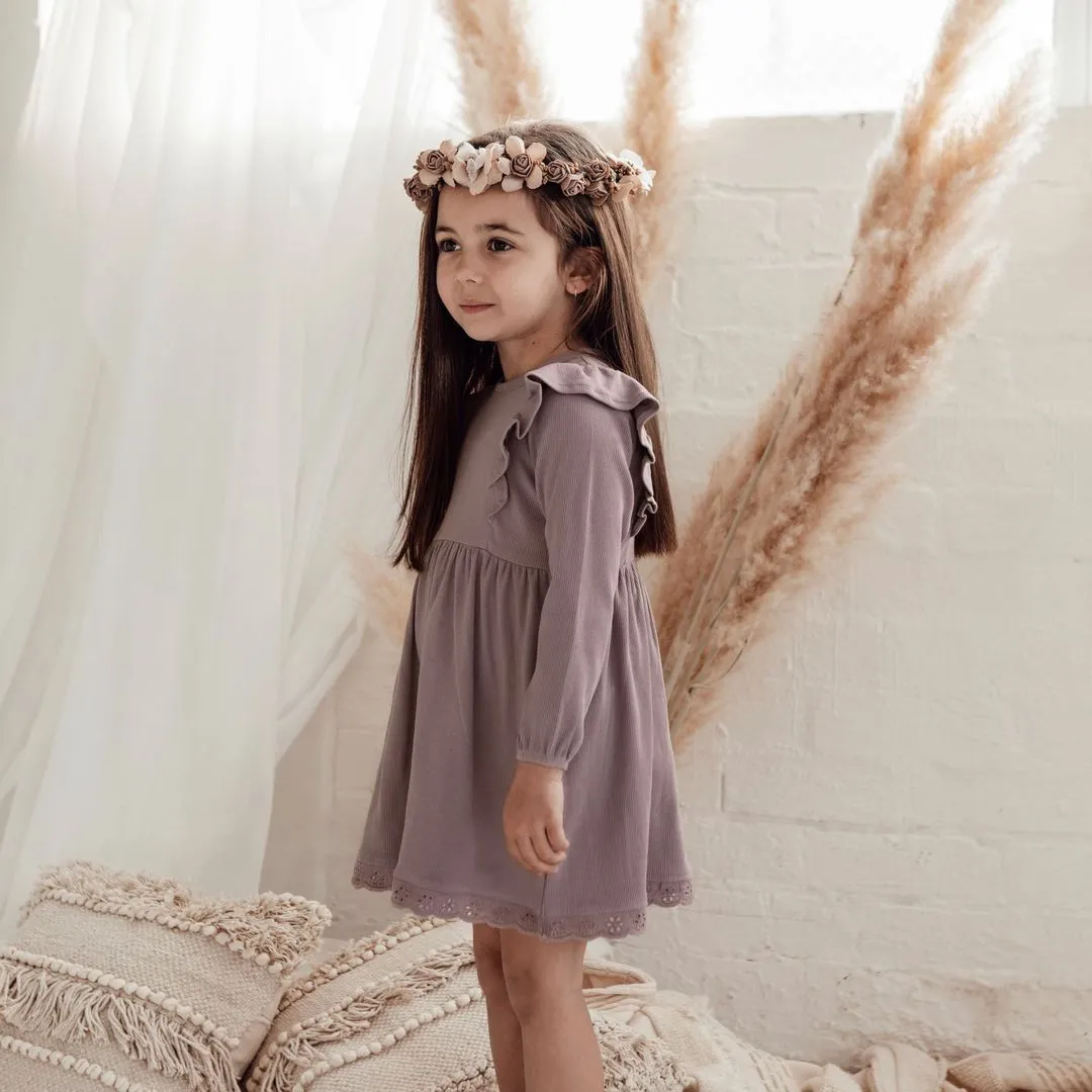 Aster & Oak | Elderberry Ruffle Dress