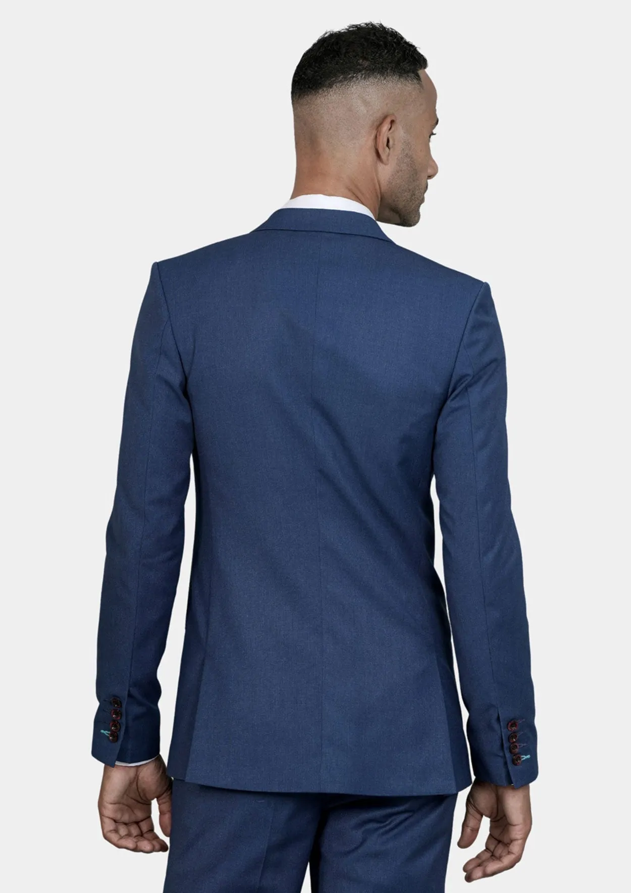 Astor Deep Blue Crosshatch Jacket