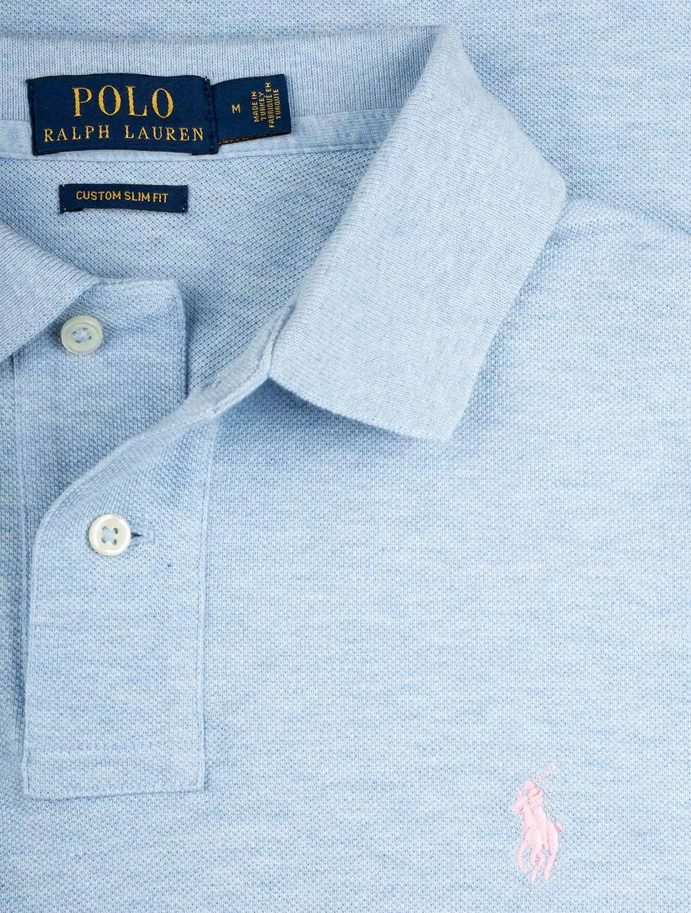 Basic Mesh Polo Elite Blue Heather