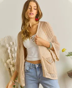 Beige Kylee Cardigan