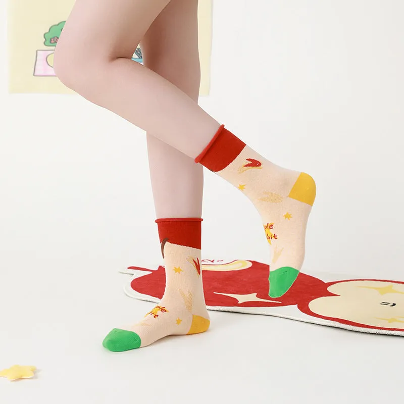 Beligogo 4 Stylish & Comfortable Hopping Rabbit Crew Socks