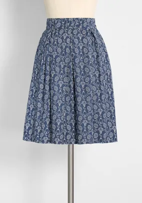 Bells Ring For Spring A-Line Skirt