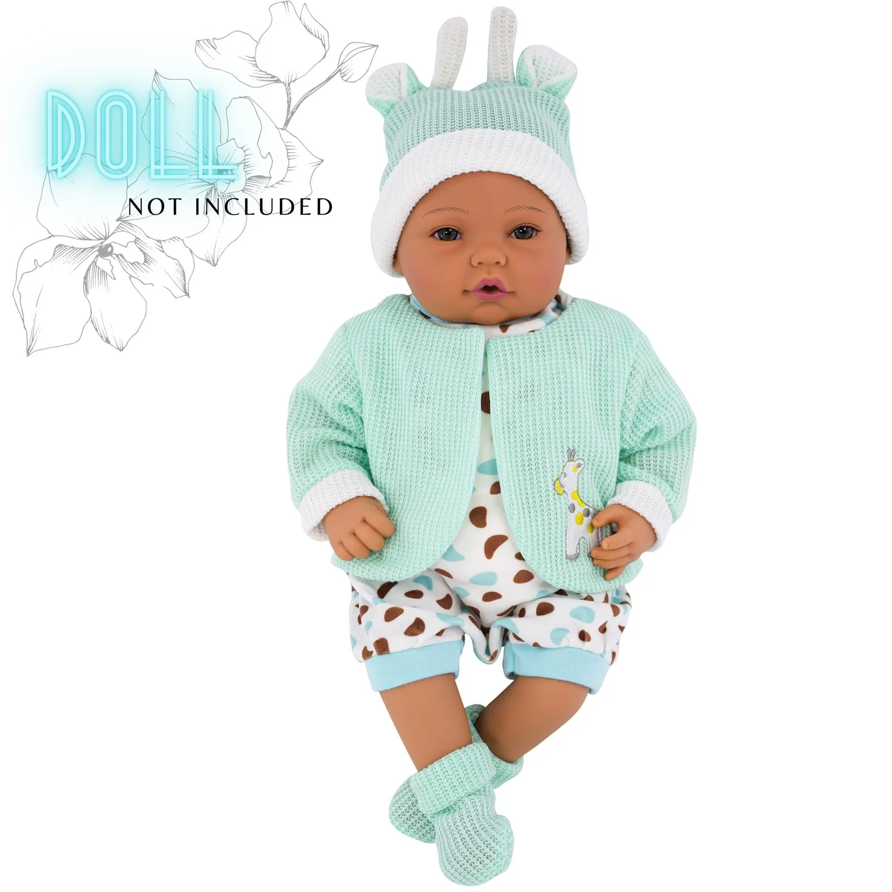 BiBi Outfits - Reborn Doll Clothes (Mint Jacket) (50 cm / 20")