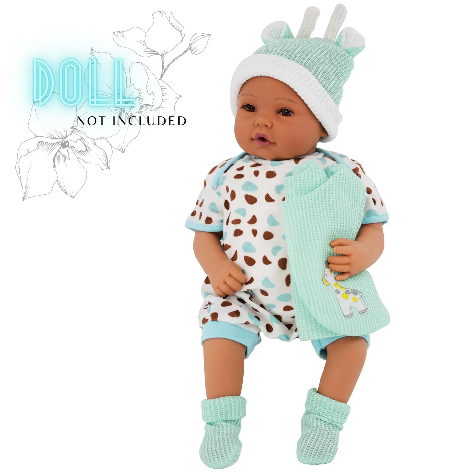 BiBi Outfits - Reborn Doll Clothes (Mint Jacket) (50 cm / 20")