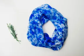 Blue Sky Infinity Silk Scarf