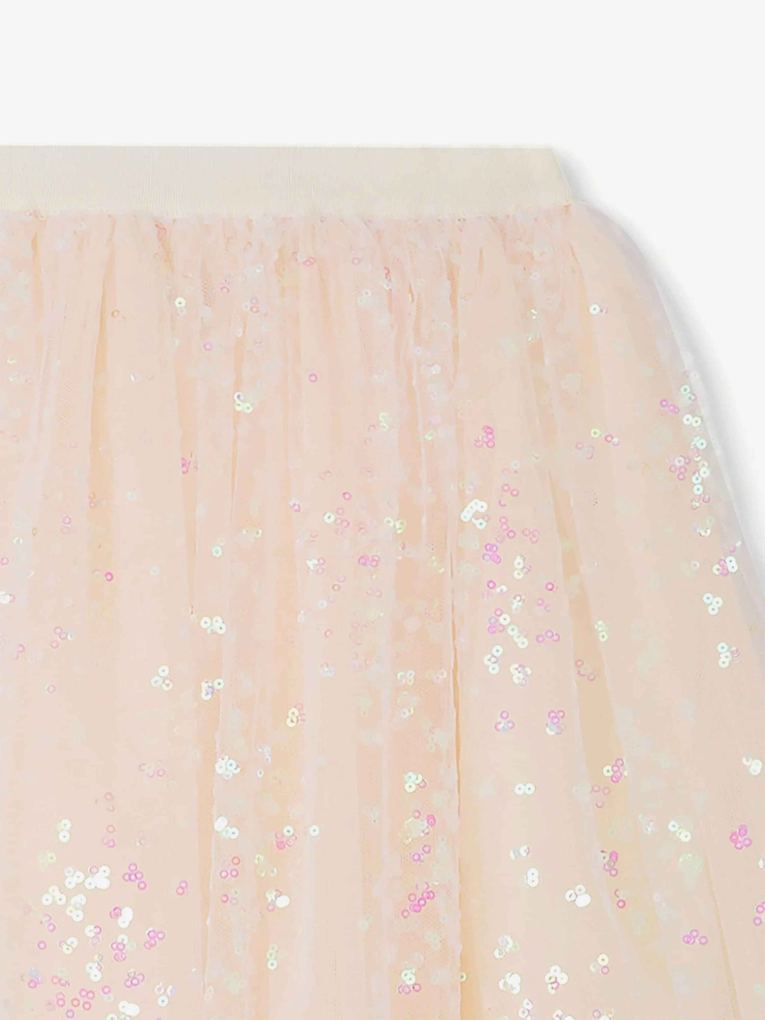 Bonpoint Girls Pois Tulle Skirt in Pink