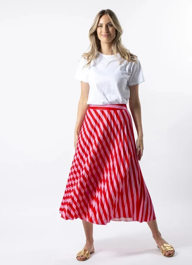 Brigette Skirt - Pink & Red