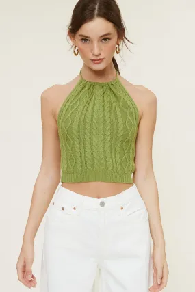 Cali Halter Sweater Top