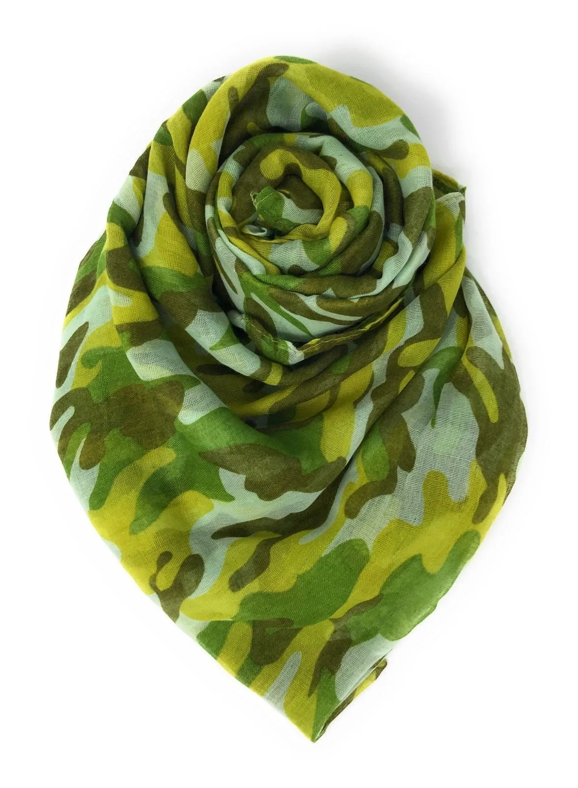 Casaba Camouflage Camo Print Womens Scarves Scarf Shawl Lightweight Sheer Wrap