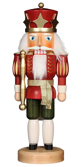 Christian Ulbricht Nutcracker - King Red Glazed