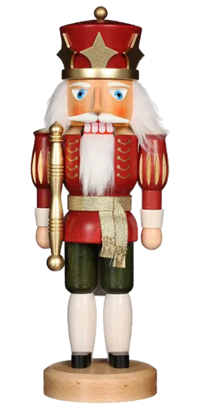 Christian Ulbricht Nutcracker - King Red Glazed