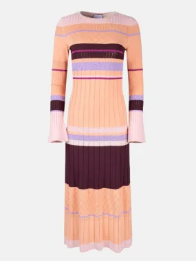 Chromatic Knit Dress - Sunset