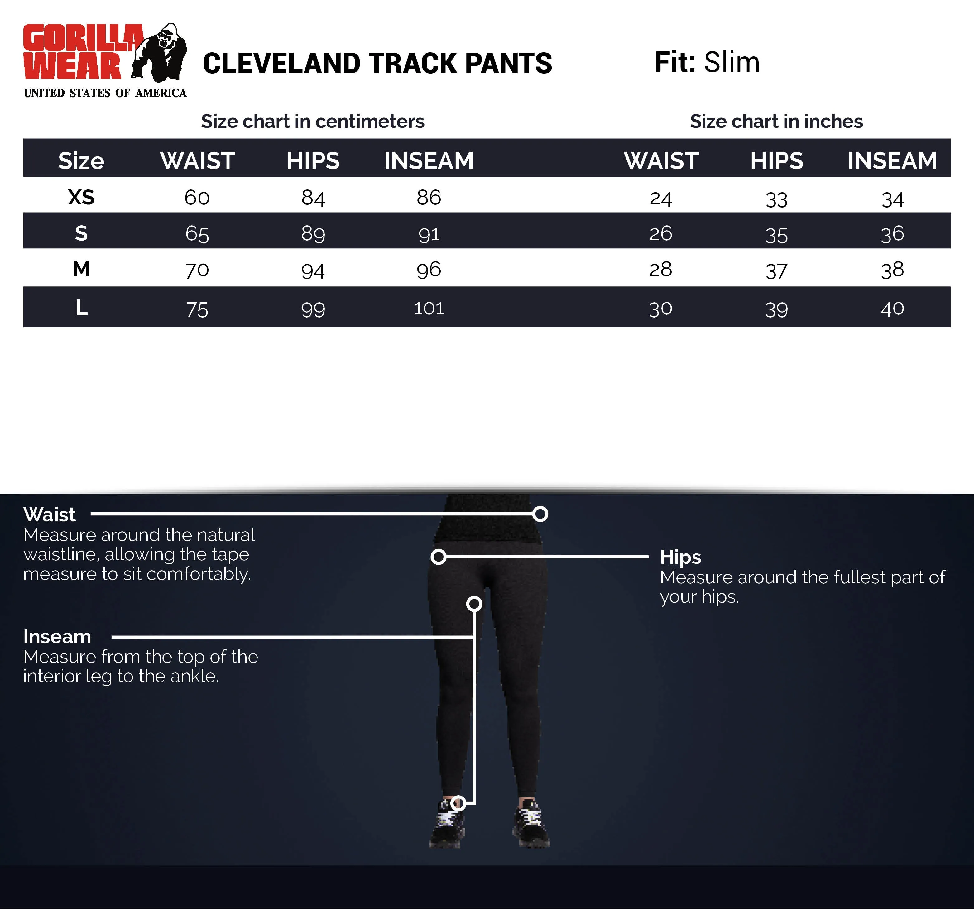 Cleveland Track Pants - Black