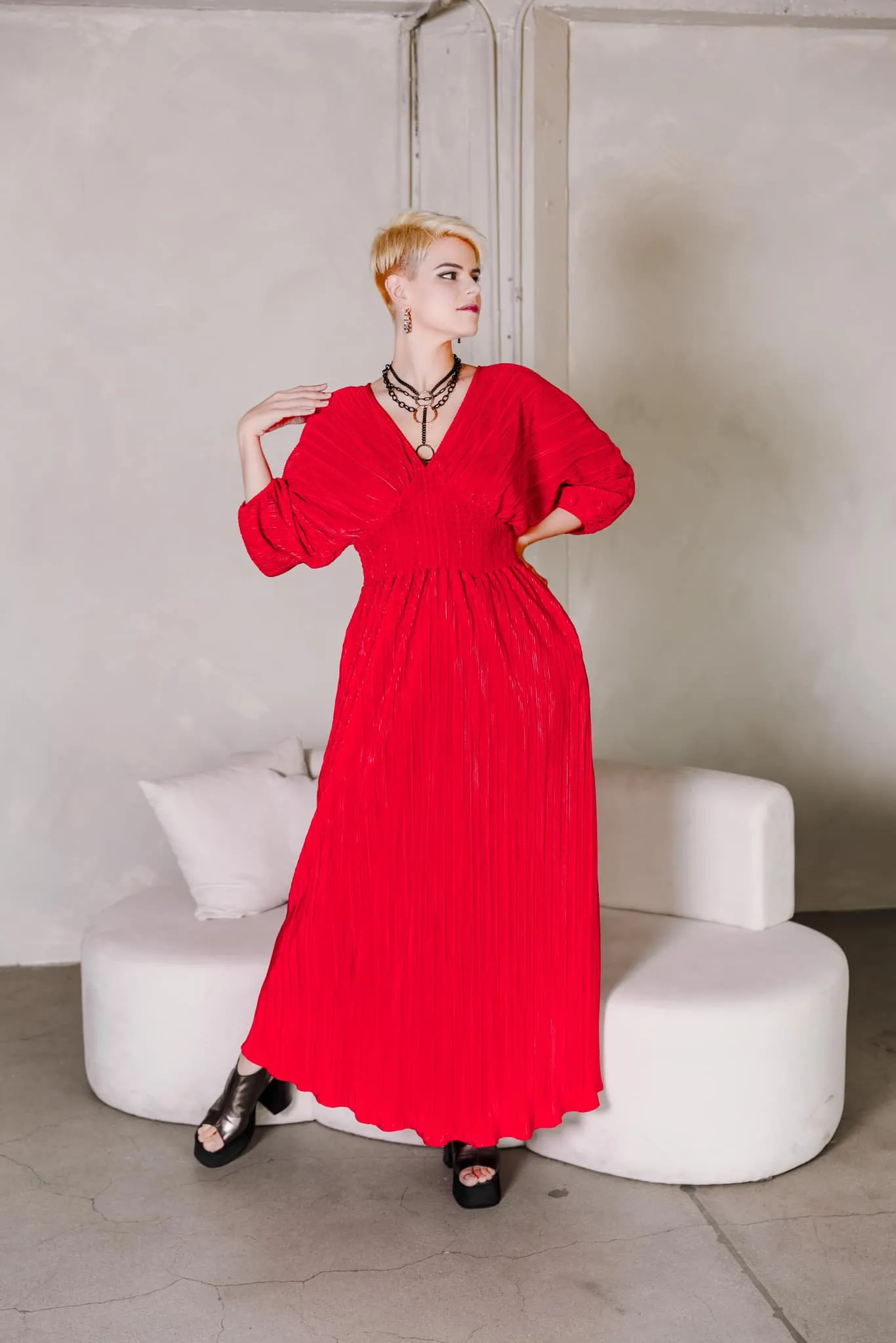 Colla Voce Dress "Red"