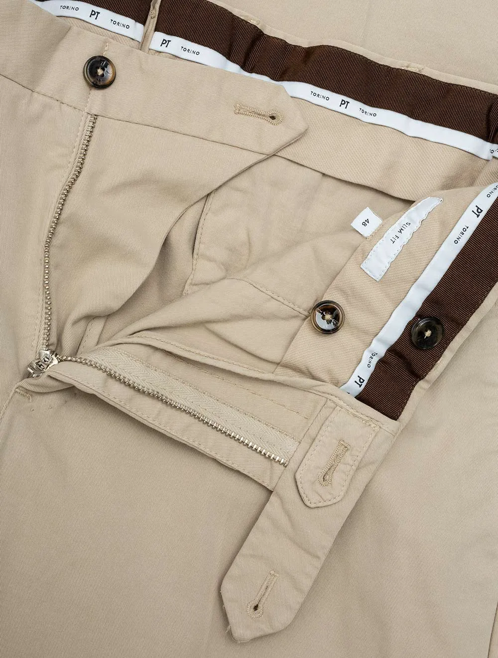 Cotton Chino Trouser Beige