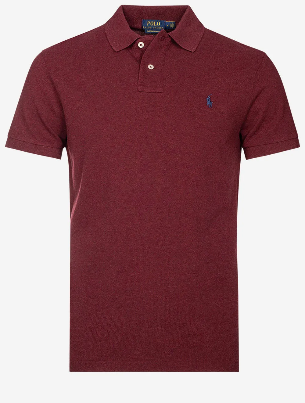 Custom Slim Fit Mesh Polo Shirt Wine