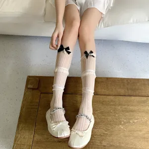 Cute White Lolita Outfits Lolita Knee High Socks