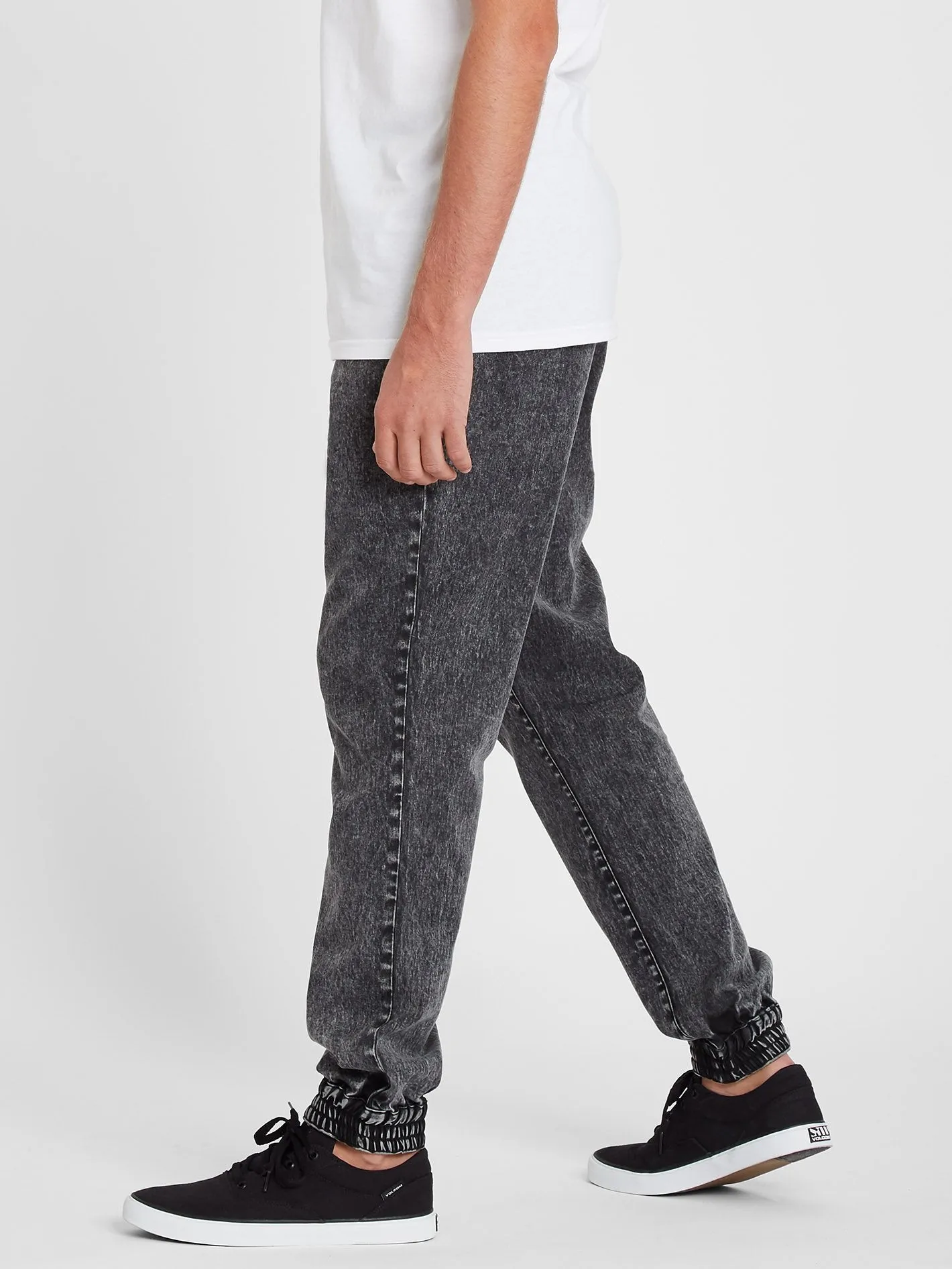 Denim Jogger Pant - Black