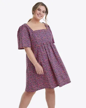 Dottie Babydoll Dress in Ditsy Poppy