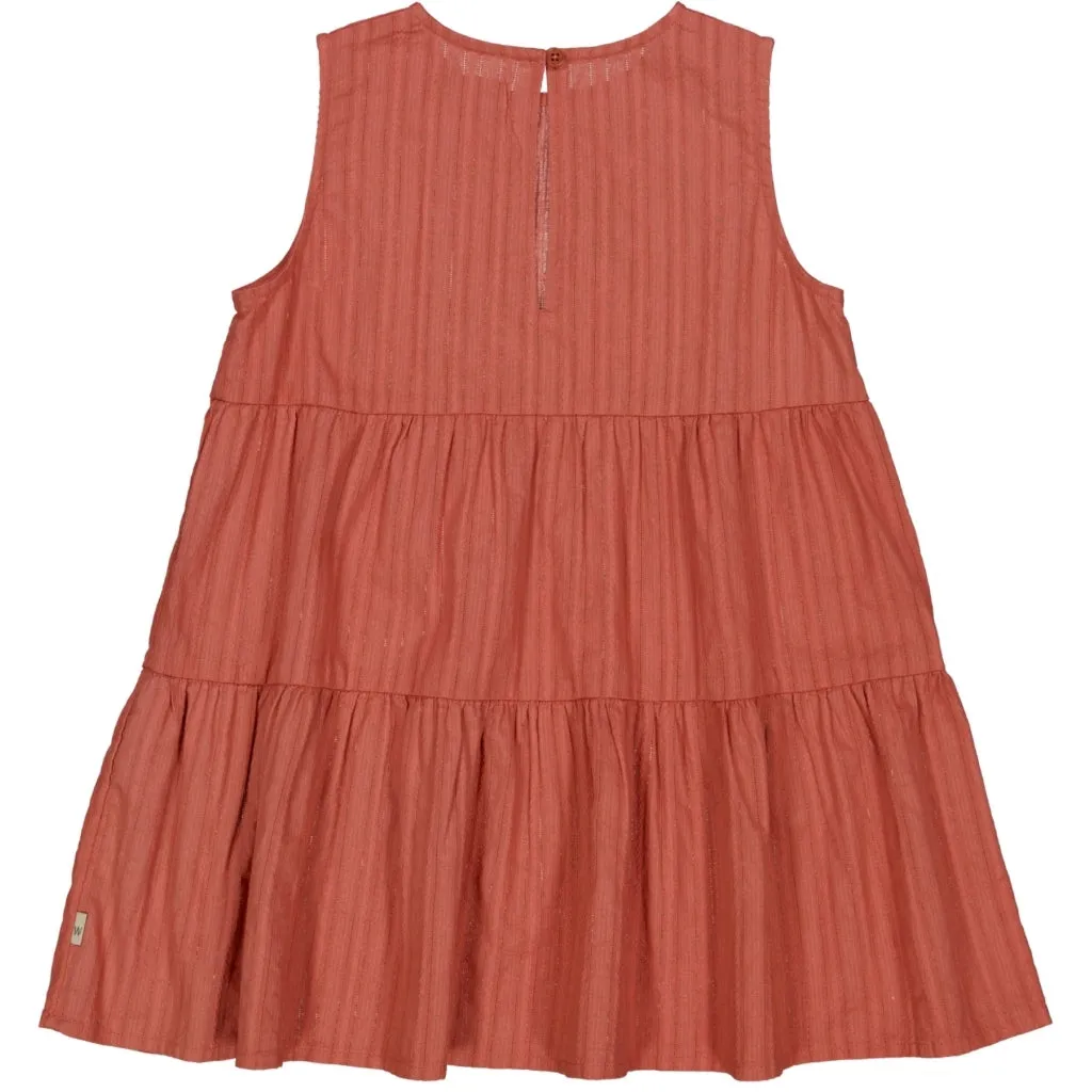 Dress Feodora - dark terracotta