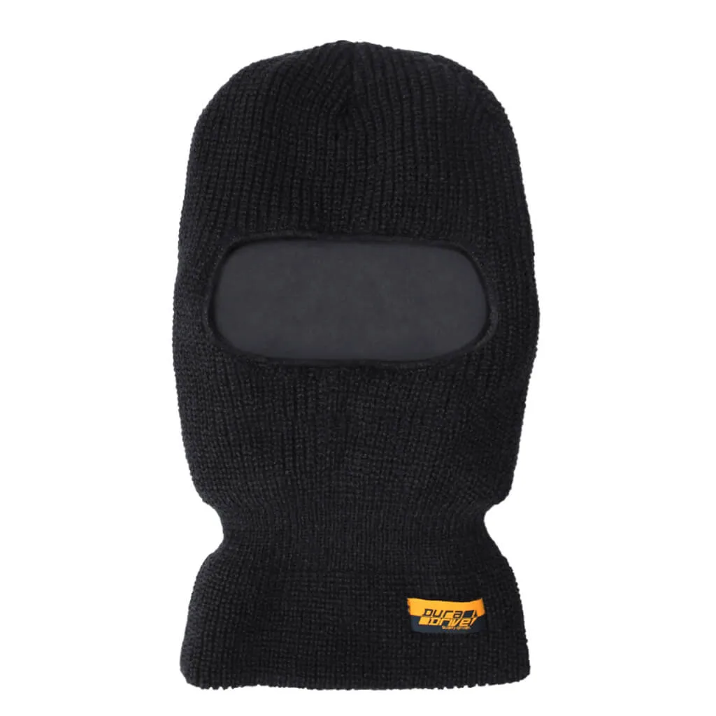 DuraDrive Black Balaclava Knitted Face Mask