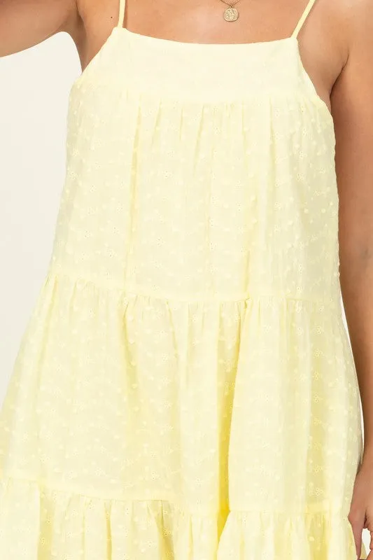 Eyelet Tiered Cami Dress