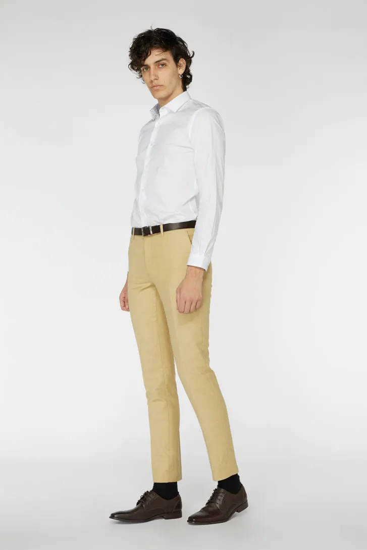 Fawn Linen Suit Pant