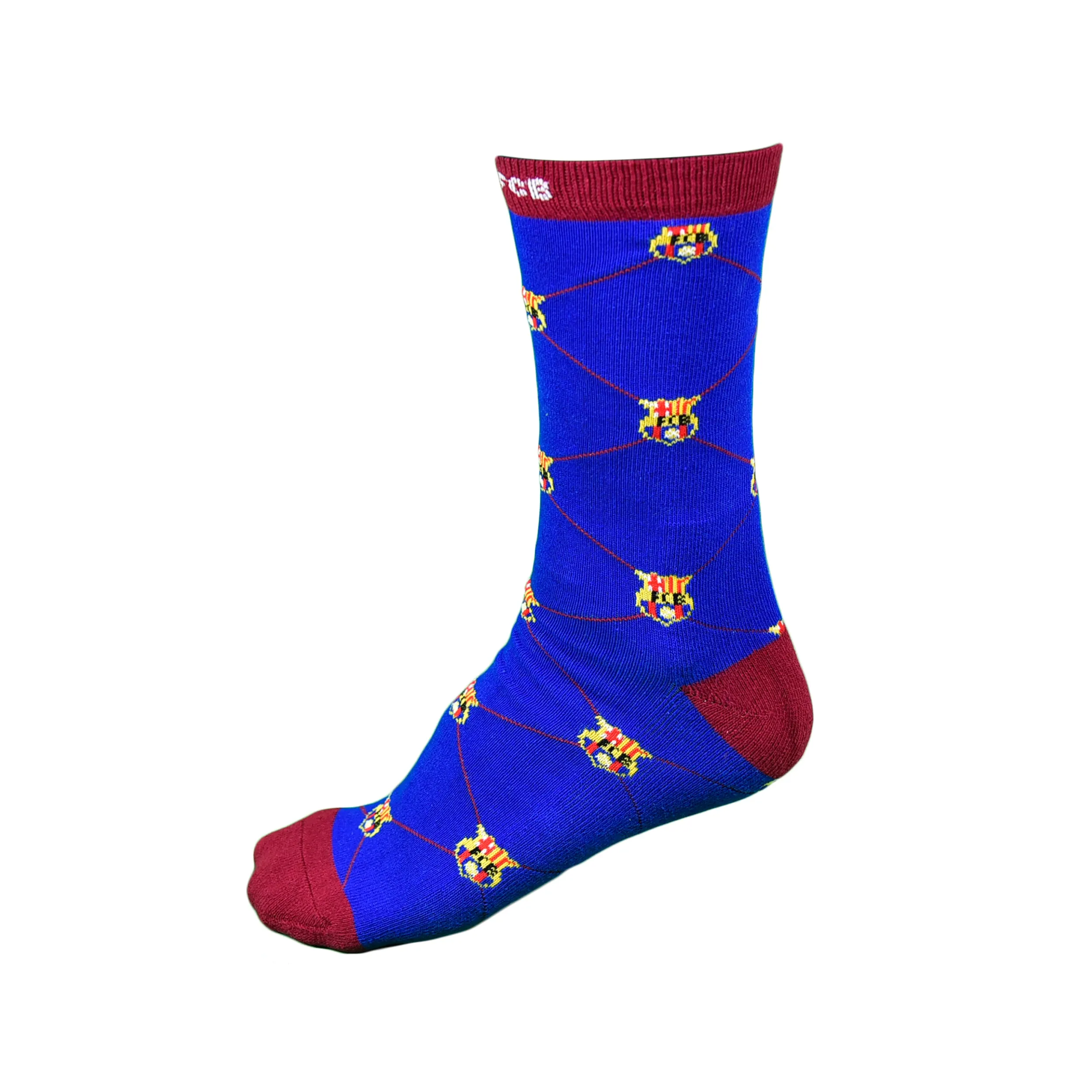 FC Barcelona Knit Calf-length Socks Size 9-13 Maccabi Art