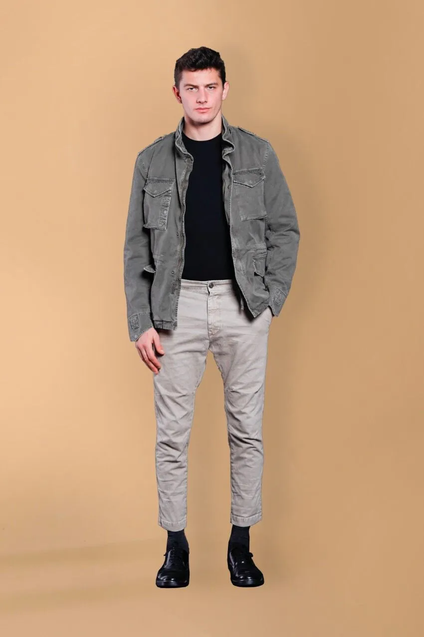 Field Jacket M74 uomo in cotone stretch slim fit