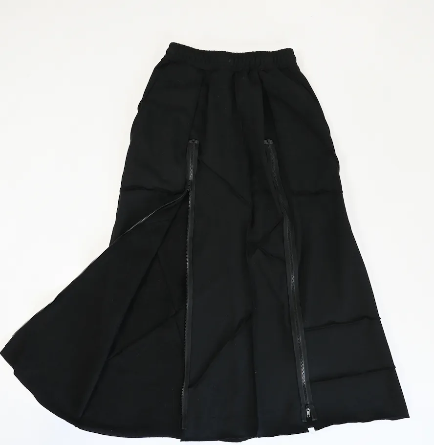 Fleece zipper skirt