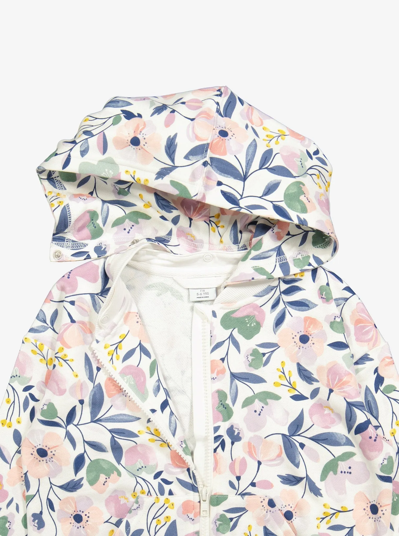 Floral Print Kids Hoodie