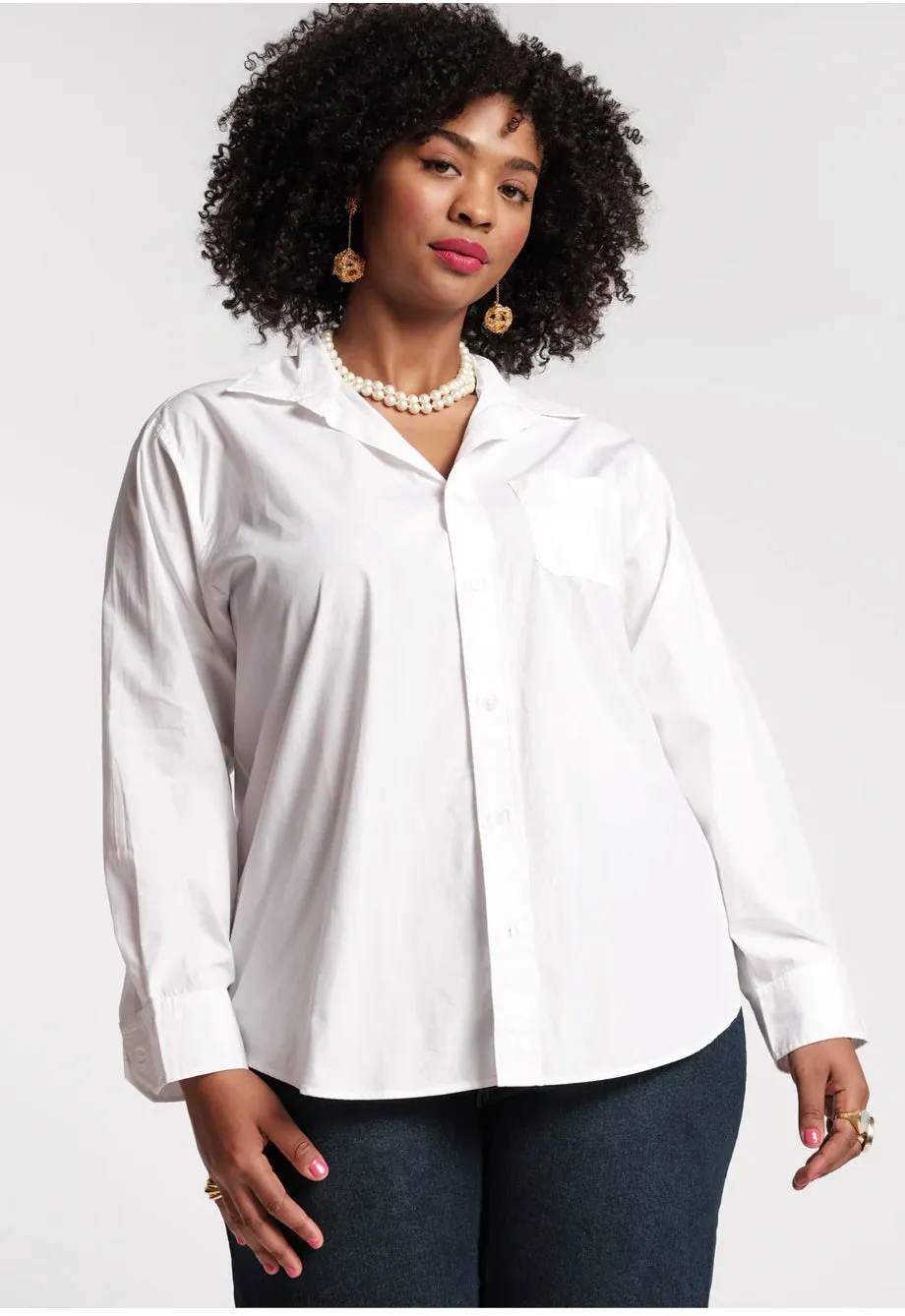 Frances Valentine Classic White Shirt