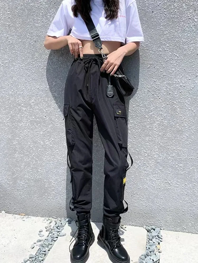 Funki Buys | Pants | Women's Retro Streetwear Cargo Pants