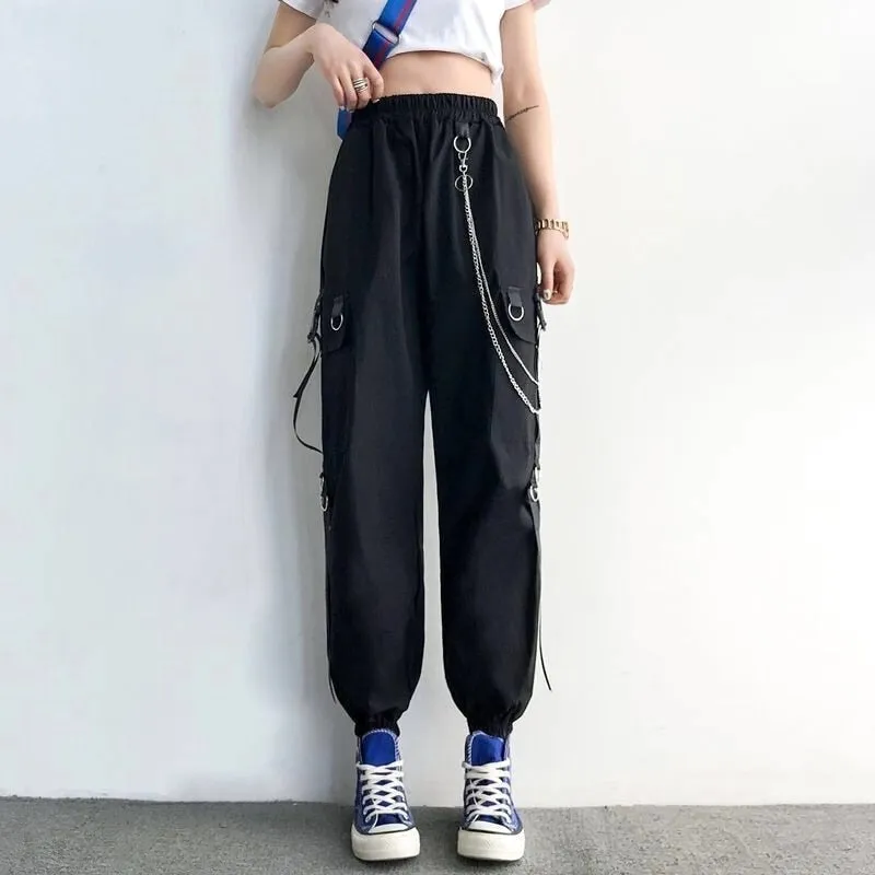 Funki Buys | Pants | Women's Retro Streetwear Cargo Pants