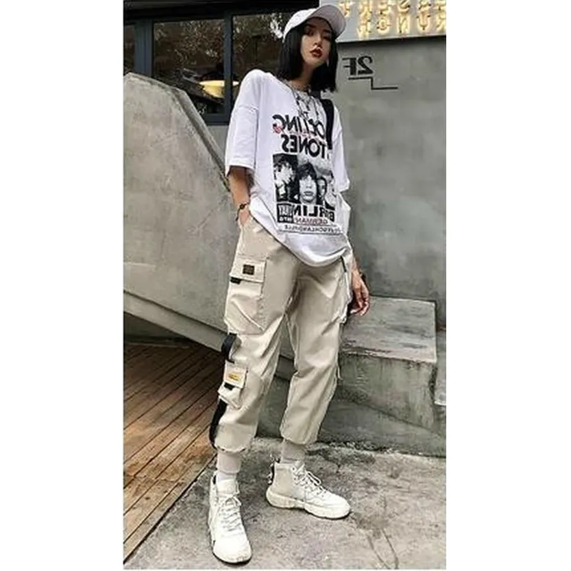 Funki Buys | Pants | Women's Retro Streetwear Cargo Pants