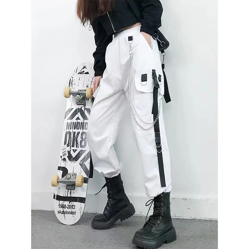 Funki Buys | Pants | Women's Retro Streetwear Cargo Pants