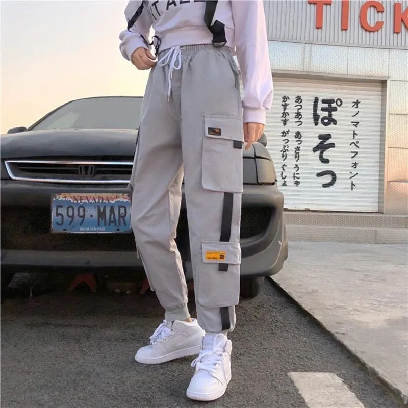 Funki Buys | Pants | Women's Retro Streetwear Cargo Pants