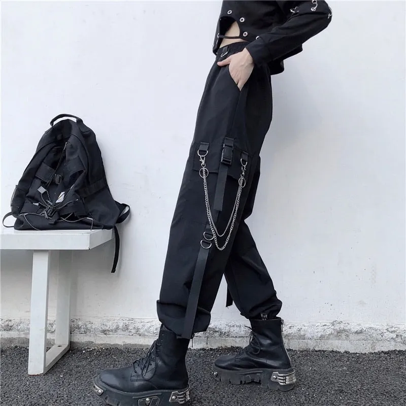 Funki Buys | Pants | Women's Retro Streetwear Cargo Pants