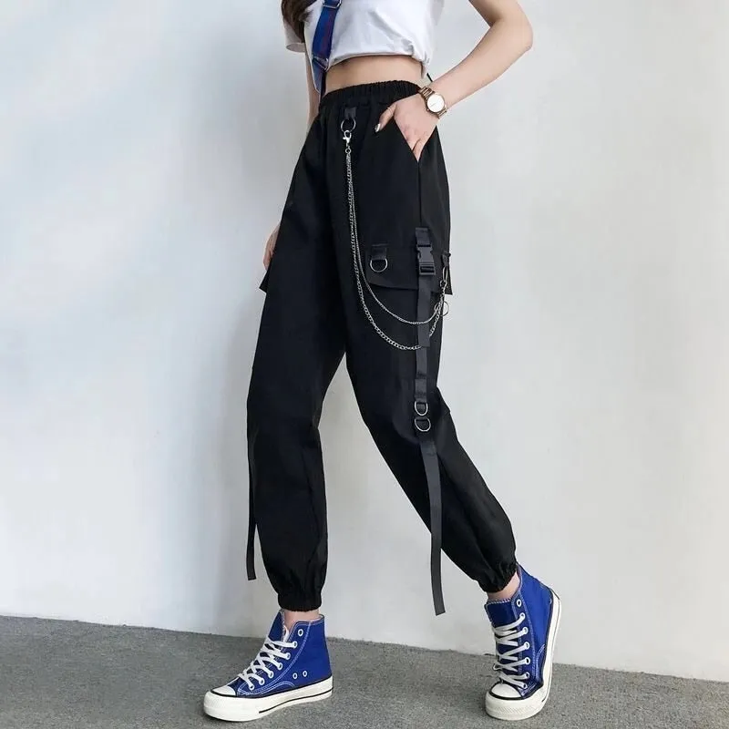 Funki Buys | Pants | Women's Retro Streetwear Cargo Pants