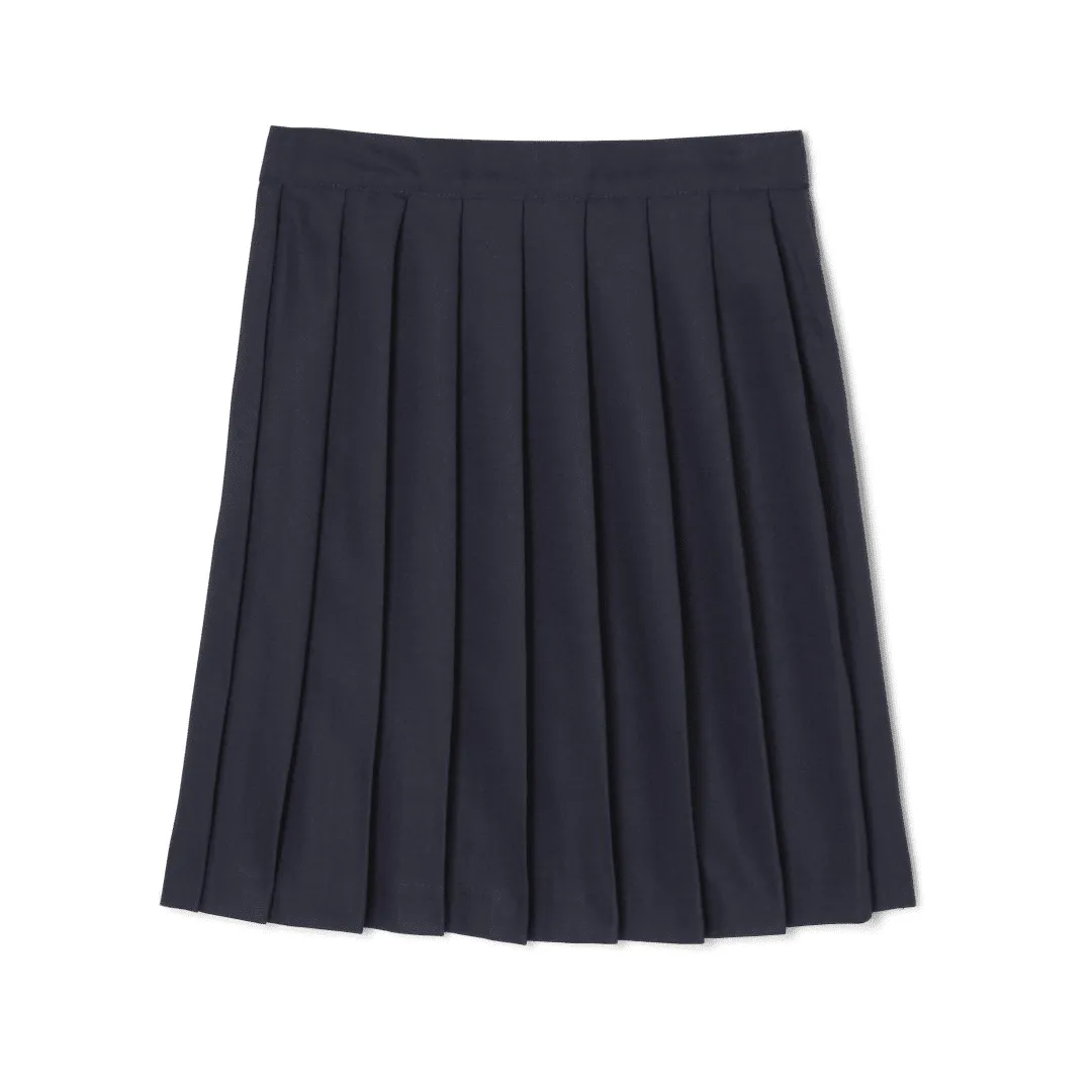 Girl's Pleated Skirt Below The Knee - Navy