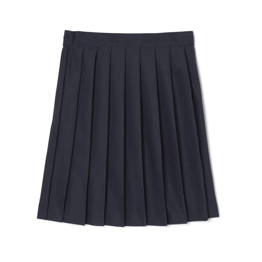 Girl's Pleated Skirt Below The Knee - Navy