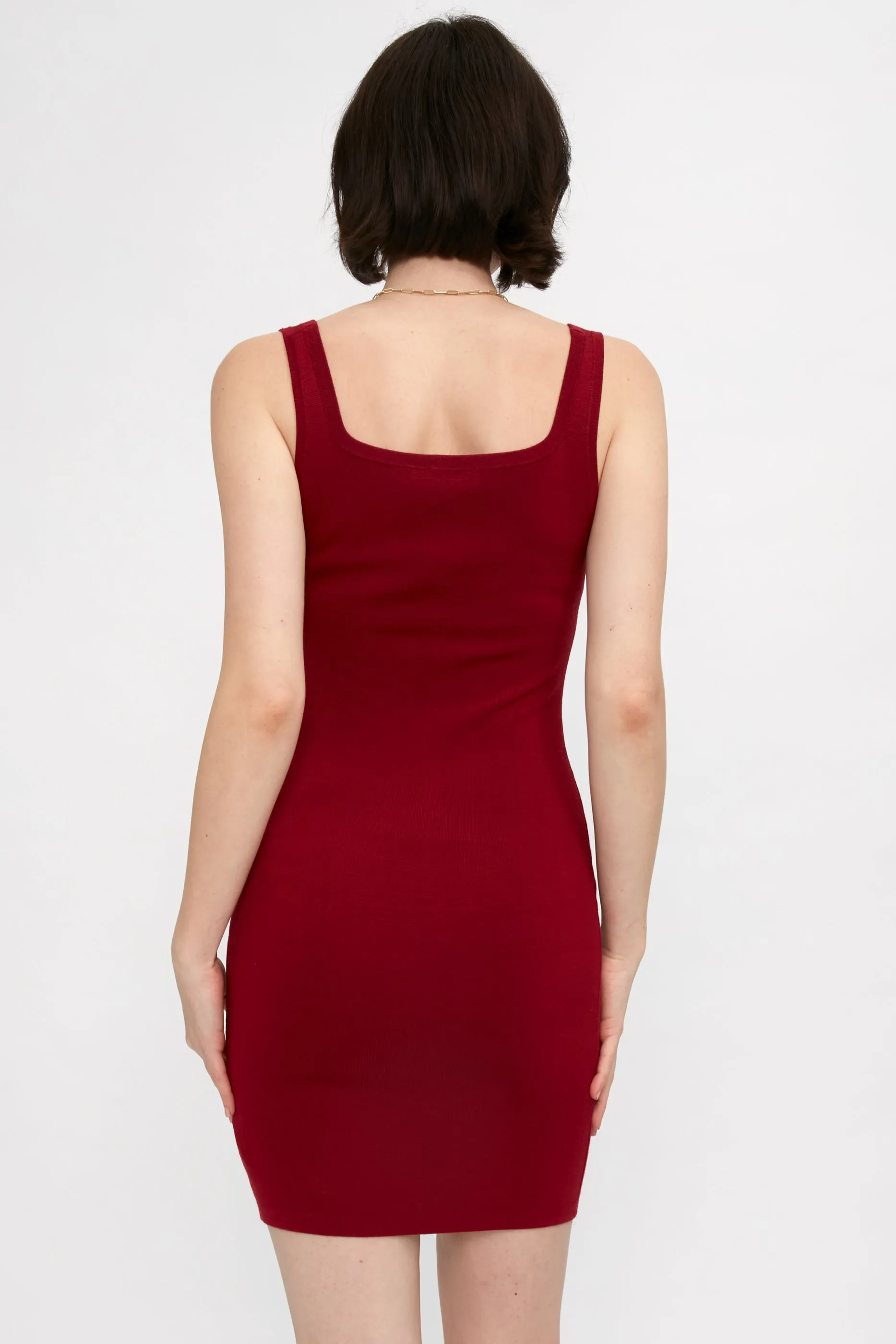 Hannah Knit Dress in Red Dahlia