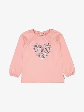 Heart & Flowers Print Kids Top