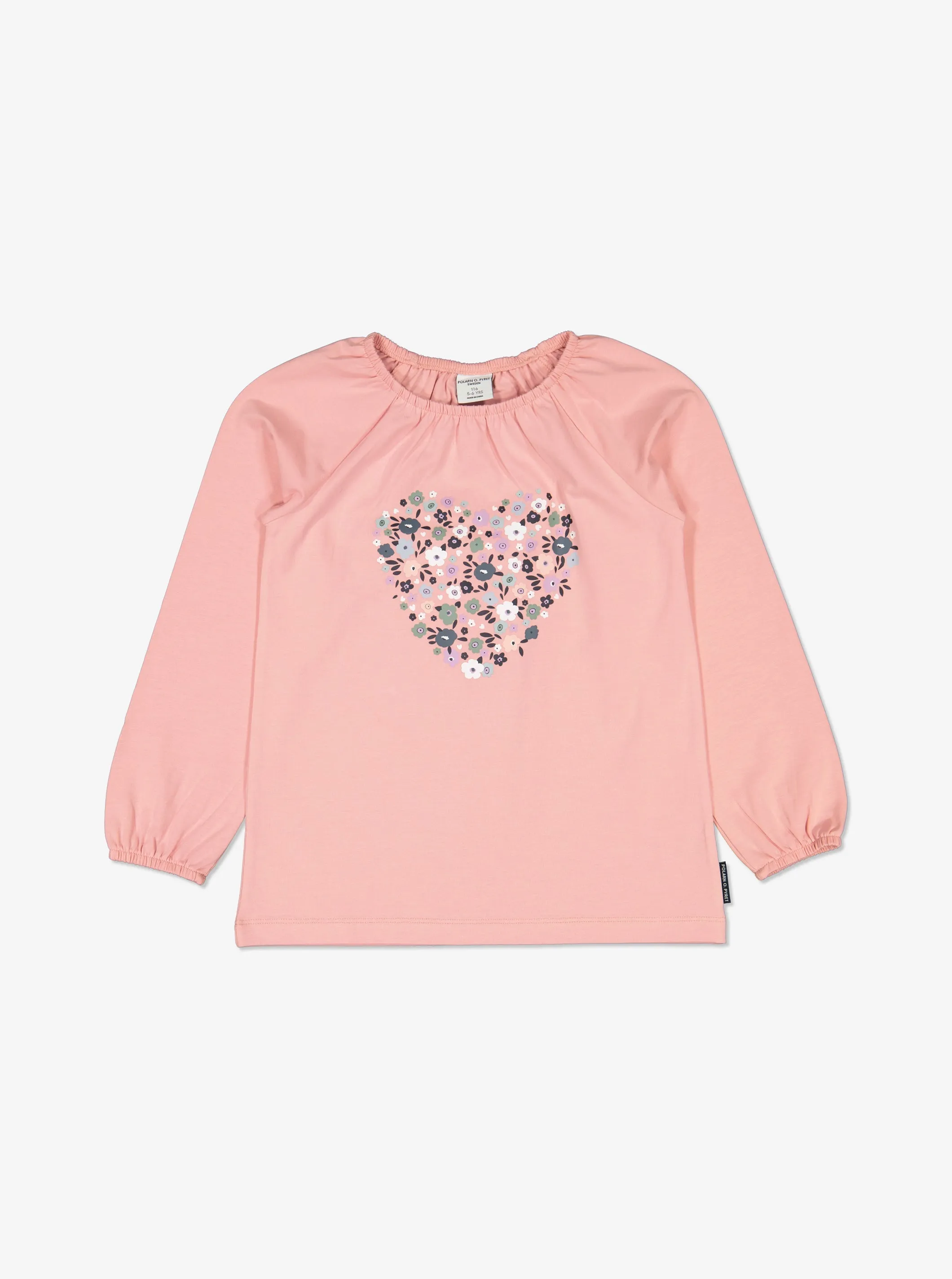 Heart & Flowers Print Kids Top