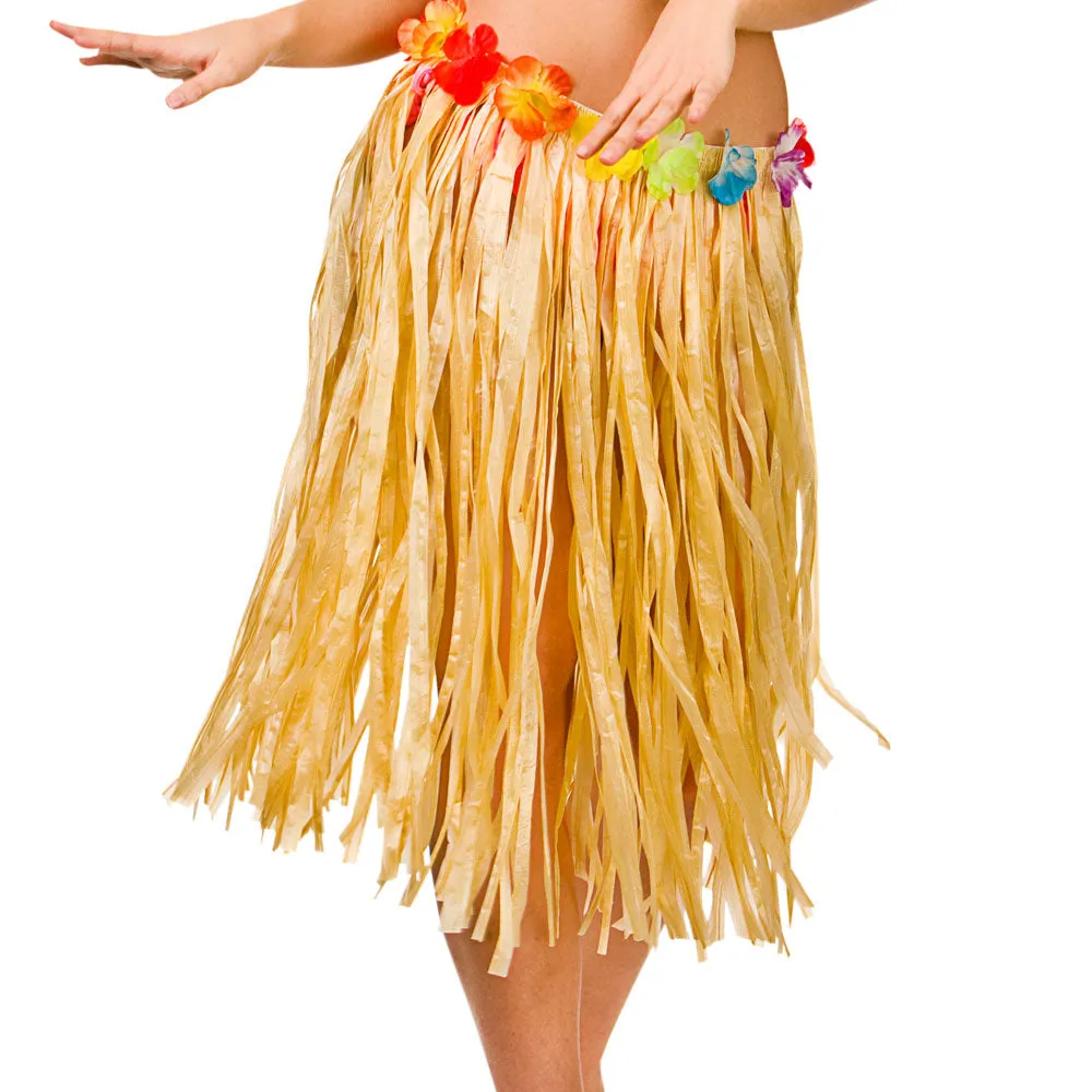 Hula Skirt With Flower Waist